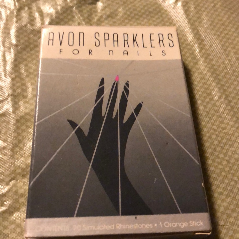 Vtg Avon Sparklers Rhinestones Clear for nails